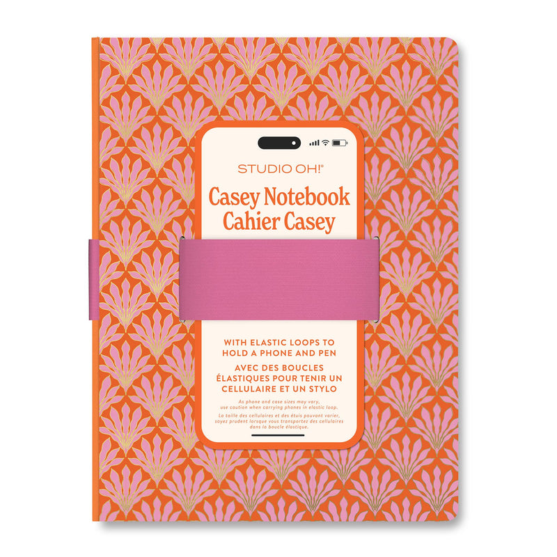 Tropical Blooms Casey Notebook with Phone Loop