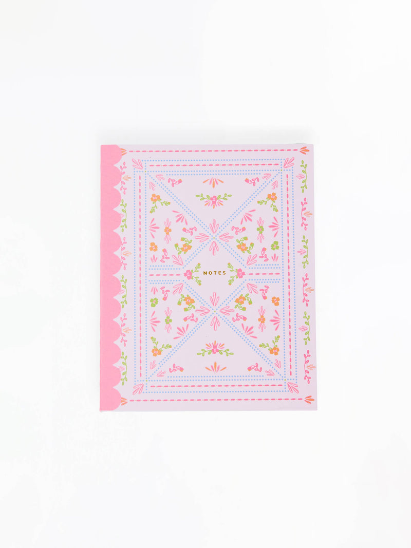 Scallop Notebook | Floral Stitch