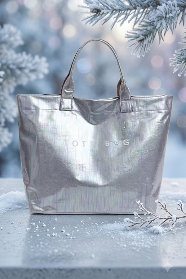 SC - ETA 9/8 - Silver Iridescent TOTE BAG