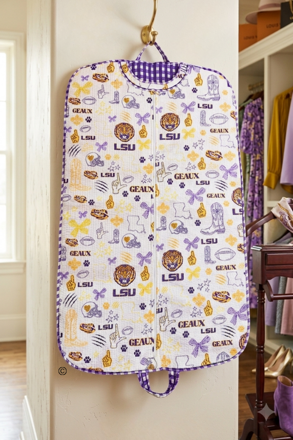 SC - ETA 7/30-8/13 LSU Garment Bag©