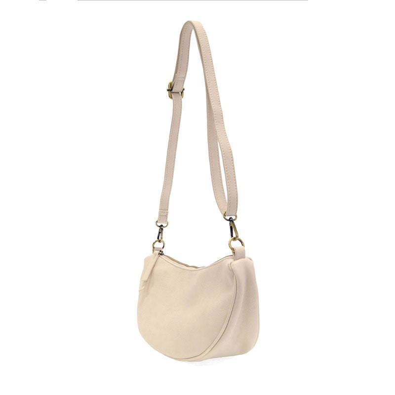 Joy Susan Miranda Crescent Crossbody Bag in Ecru