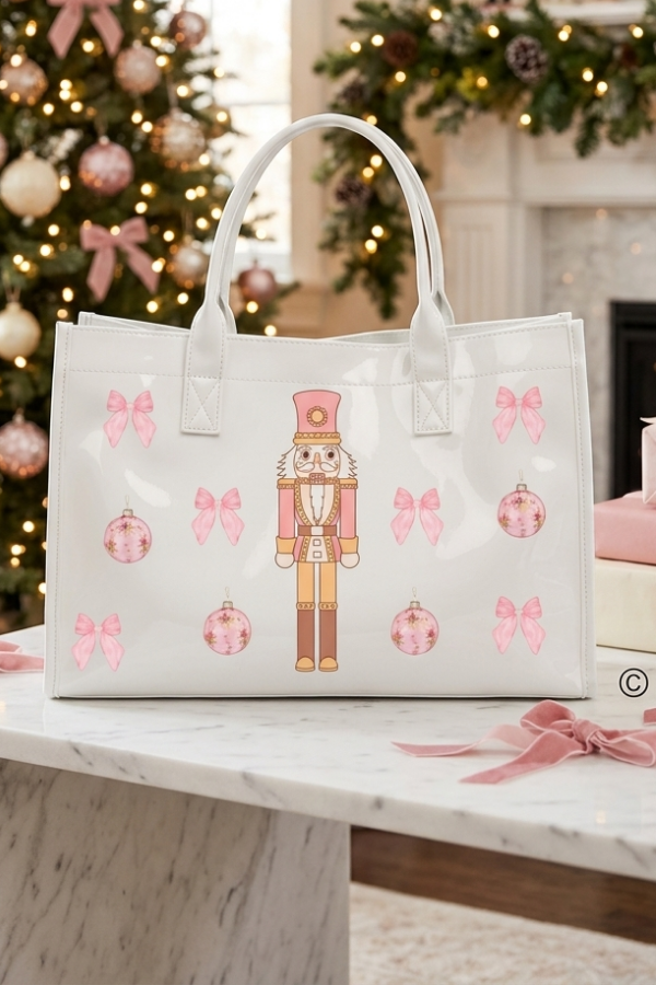 SC - ETA 9/30 - Plum Adorable Nutcracker Tote Bag