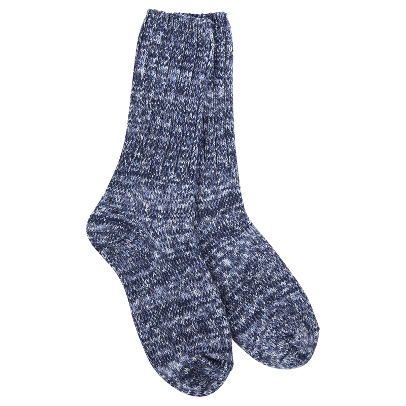 World's Softest Socks - Ragg Crew Colorful in Denim