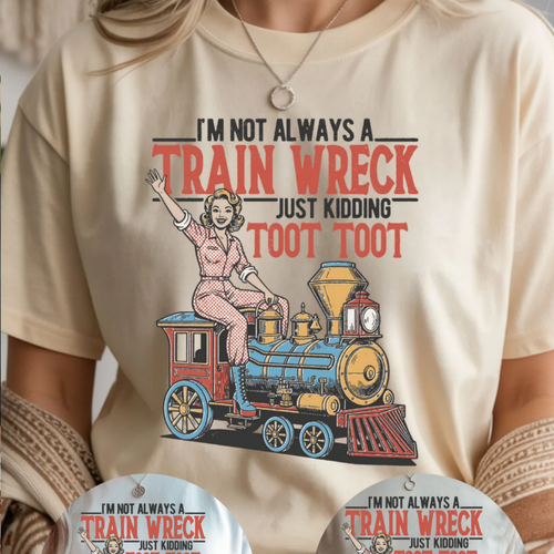 Train Wreck Graphic Tee
