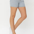 Judy Blue Full Size Color Block Denim Shorts