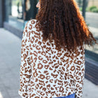 Stand Out Taupe Animal Print Hoodie
