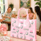 SC - ETA 9/30-10/14 Southern Shuffle Pink Vinyl Tote©