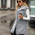 Full Size Button Down Collared Neck Vest