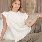 Heather Olive Soft Jersey Fabric Pleated Pants