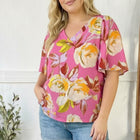 Floral Muse V Neck Blouse