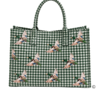 SC - ETA 9/30-10/14 Mallard Marshland Green Gingham Vinyl Tote©
