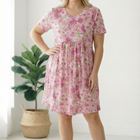 In the Sunshine Fuchsia Babydoll Dress