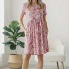 In the Sunshine Fuchsia Babydoll Dress