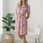 In the Sunshine Fuchsia Babydoll Dress