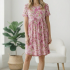 In the Sunshine Fuchsia Babydoll Dress