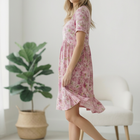 In the Sunshine Fuchsia Babydoll Dress