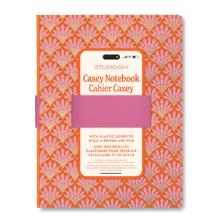 Tropical Blooms Casey Notebook with Phone Loop