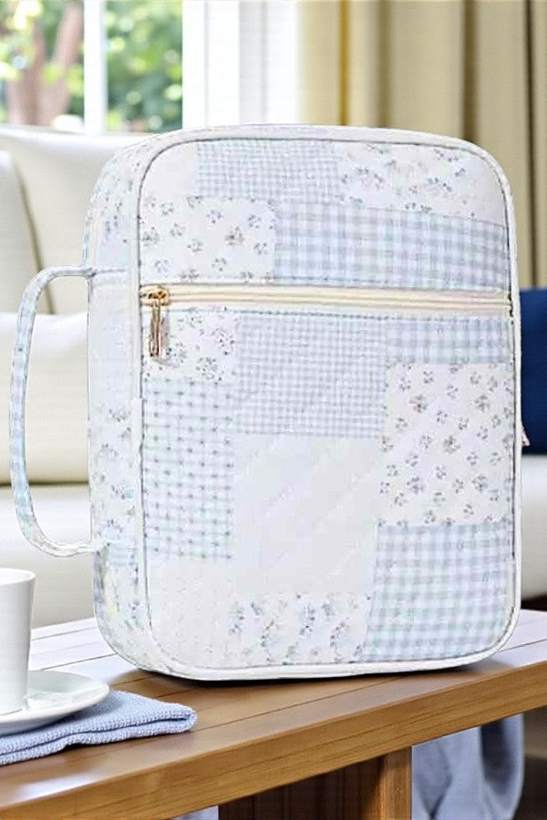 SC - ETA 2/5 - Miriam Blue Patchwork Bible Cover