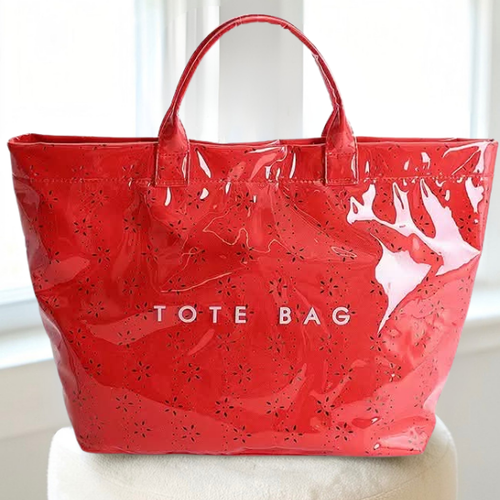 SC - Red Eyelet TOTE BAG