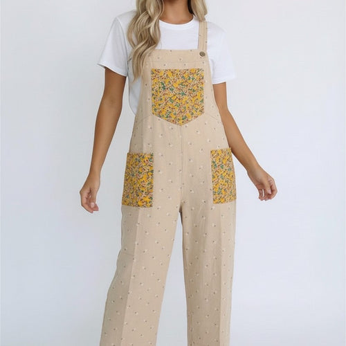 Sunflower Patch Pocket Overalls