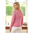 FLOWER CROCHET LIKE SWEATER