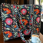 SC - ETA 6/29 - Lennox Black Floral Tote Bag