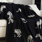 SC - ETA 1/20 - Black and Ivory Cheetah Luxury Blanket