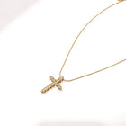 Hannah Diamond Cross Necklace - WATERPROOF