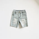 Bermuda Denim Shorts - Slate Gray