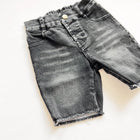 Bermuda Denim Shorts - Faded Black