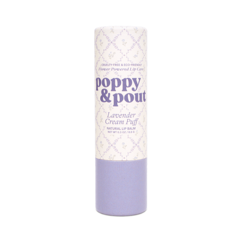 Poppy & Pout - Lip Balm, Cottage Collection, Lavender Cream Puff