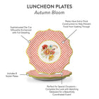 Autumn Bloom Die-Cut Luncheon Paper Plate