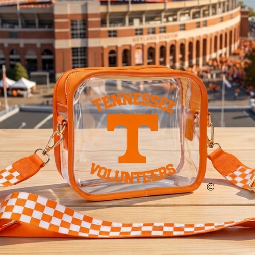 SC - ETA 6/24 - Tennessee Volunteers Orange Clear Crossbody Bag