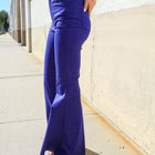 All You Need Sapphire High Waist Flare Leg Denim Jeans