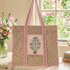 SC - Mia Pink Floral Tote Bag