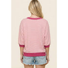 CONTRAST BANDED STRIPE SWEATSHIRT