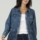 EMB TIER CINCH WAISTED BTTN FRONT TOP