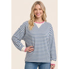 RELAXED FIT STRIPED SWEATSHIRT