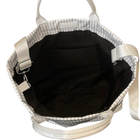 SC - White Pinstripe TOTE BAG with Strap