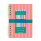 Cabana Stripes Harper Split-Spiral Notebook & Pen Set