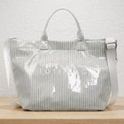 SC - Green Pinstripe TOTE BAG with Strap