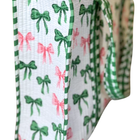 SC - Southern Belle Pink and Green Bow Tote bag