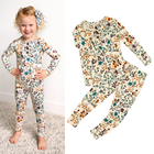 Maren Floral RUFFLE TWO PIECE Bamboo Kids Lounge Set