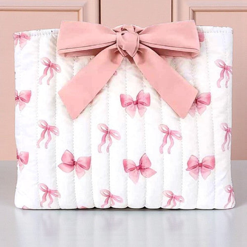 SC - Esther Pink Bow Print Bible Cover