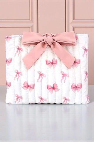 SC - Esther Pink Bow Print Bible Cover
