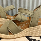 EASY BREEZY KHAKI WEDGE SANDALS