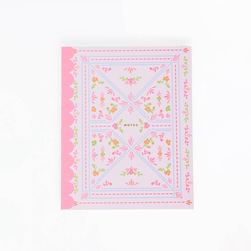 Scallop Notebook | Floral Stitch