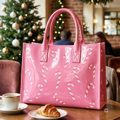 SC - ETA 9/30-10/14 The Pink Peppermint Vinyl Tote©