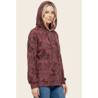 FLORAL PRINTED HOODIE TOP