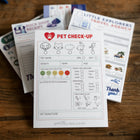 Pretend Play Veterinarian Pet Check-up Notepad
